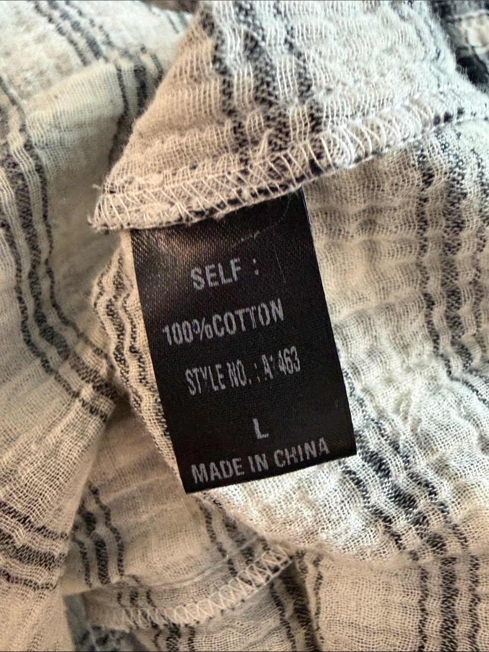 Black & White Plaid Tunic Top2680 - Picture 5 of 5